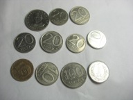 Monety obiegowe 11 szt zestaw a5