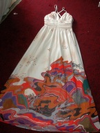 //sliczna dluga sukienka ,grafika r 32-36