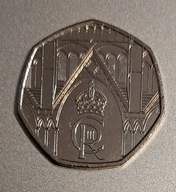 Wielka Brytania 50 pensów 2023r. Koronacja króla Karola III BCM