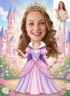 Karykatura ze zdjęcia PLAKAT + RAMKA A4 Śmieszny Prezent Urodziny