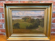 Obraz olejny na płyta, rok 1910/20, antyk