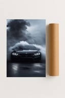 Plakat bez ramy 40x50cm BMW we Mgle Sport Auto Design Prezent Hit