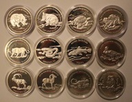 100 DRAM 2006, 2007 i 2008 ARMENIA - CZERWONA KSIĘGA, KOMPLET 12 SZT + CERT