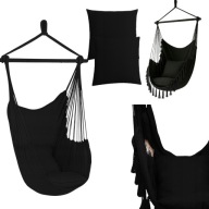 FOTEL WISZĄCY OGRODOWY KRZESŁO BRAZYLIJSKIE HAMAK DWIE PODUSZKI WYGODNY