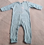 Fabryka Bodziaków śliczny turkusowy pajacyk rampers r. 92