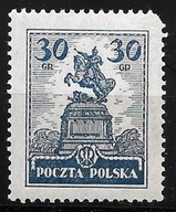 213 II**matowoniebieski papV ZR 12 1/2 : 12 3/4 z serii 205 - 215 gwarancja