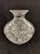 Piękny kryształowy ogromny wazon z ciężkiego kryształu KULA