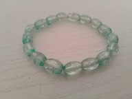 Bransoletka zielona przezroczysta