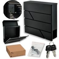 SKRZYNKA NA LISTY A4 POCZTOWA WRZUTNIA Z GAZETNIKIEM DUŻA LISTOWA ANTRACYT