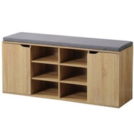 Szafka na buty z siedziskiem Kesper 103 x 48 x 30,5 cm odcienie brązu