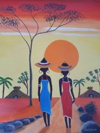 Afryka-6. Nowy obraz. Na płótnie. 30x40. Valakum.