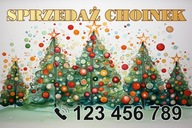 BANER PLANDEKA SPRZEDAŻ CHOINEK CHOINKA 100x50 c25c