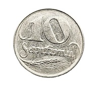 10 santimu z Łotwy z 1922 roku, rok emisji "1922". moneta wybita w niklu.
