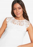 23141 SUKIENKA KOKTAJLOWA Z KORONKĄ - GIPIURĄ impreza, wesele 38