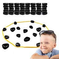 KAMIENIE MAGNETYCZNE KLOCKI GRA W SZACHY GRA EDUKACYJNE ZESTAW 30szt.