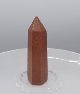 Kolekconerski kryształ piasek pustyni obelisk stojący stożek 63mm