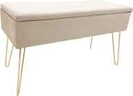 Scarlett Ławka Siedzenia Kremowa Toaletka Przechowywanie 75x30x42cm