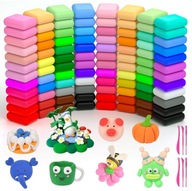 AUAUY glina modelarska samoutwardzalna 96 kolorów + narzędzia