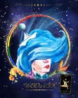 Plakat A3 Horoskop Wodnik Kosmos/Boho - personalizowany prezent