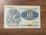 Estonia - 10 koron - 1937 - rzadki