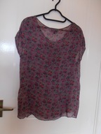 PIĘKNA BLUZKA,TUNIKA JEDWAB 100% ROZM.L/XL