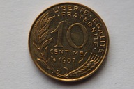 10 CENTIMES 1987 R. FRANCJA - BK47
