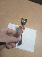 Stara Zabawka Żołnierzyk PRL Drewniany Kot Orkiestra