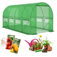 DUŻY TUNEL FOLIOWY FOLIA SZKLARNIA NA WARZYWA NAMIOT FOLIAK 2,5X4M WYGODNY