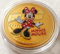 MYSZKA MINNIE, BAJKI DISNEYA DLA DZIECI, 40 MM, PROOF, KOLOR !!!