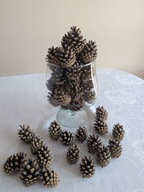 Naturalne szyszki dekoracyjne – 150 szt | Idealne do DIY, stroików i ozdób