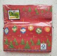 Serwetki papierowe motyw świąteczny BOMBKI I CHOINKI 18 szt. dla WOŚP