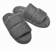 KAPCIE DAMSKIE PLUSZOWE PAPCIE MISIATE 39 POPIEL