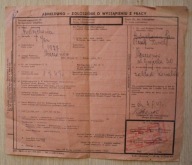 ABMELDUNG - ZGŁOSZENIE O WYSTĄPIENIU Z PRACY, Mszczonów, Olczak Paweł