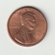 USA 1 cent 1991