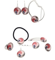 Komplet biżuterii i ozdób do włosów "Japońska Harmonia"