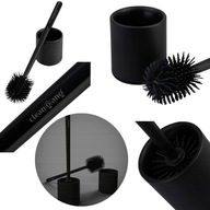 SZCZOTKA DO WC TOALETY SILIKONOWA ANTYBAKTERYJNA CZARNA DO ŁAZIENKI LOFT