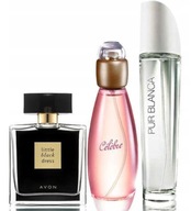 AVON CELEBRE + LITTLE BLACK DRESS + PUR BLANCA woda toaletowa perfumy