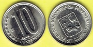 Wenezuela - 10 Centimos 2007 r.