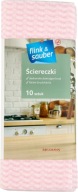 Flink Sauber ściereczki do kurzu uniwersalne 38x50 cm różowe 10 szt.