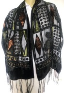 Passigatti szal witrażowy apaszka jedwab ,wiskoza 156x50