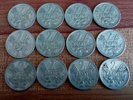 12 sztuk MONETA 2 zł JAGODY KŁOSY 1974