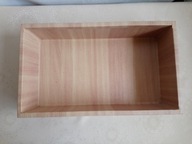 Gablotka kolekcjonerska o wymiarach 42 x 24 x 9 cm - drewniana