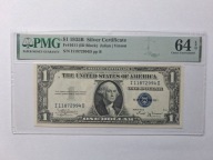 1 dolar 1935 B USA silver certificate PMG 64 EPQ blok ID