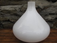 Stary DUŻY Klosz _Lampa naftowa_BIAŁY POŁYSK_mont.135 mm