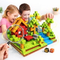 Klocki magnetyczne 120szt dla dziecka – kreatywna zabawa w stylu Minecraft