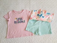 Primark bluzka i spodenki Pepco 2szt nowe roz 128