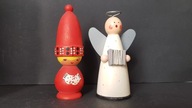 2 x Figurka Anioła Mikołaj design