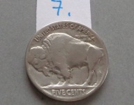 5 CENTÓW z 1929 roku , INDIANIN BIZON