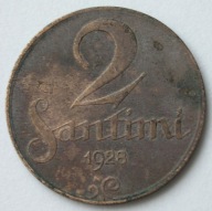 Łotwa 2 santimi 1928