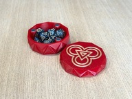 Personalizowany pojemnik na kości / kostki do gier planszowych / RPG